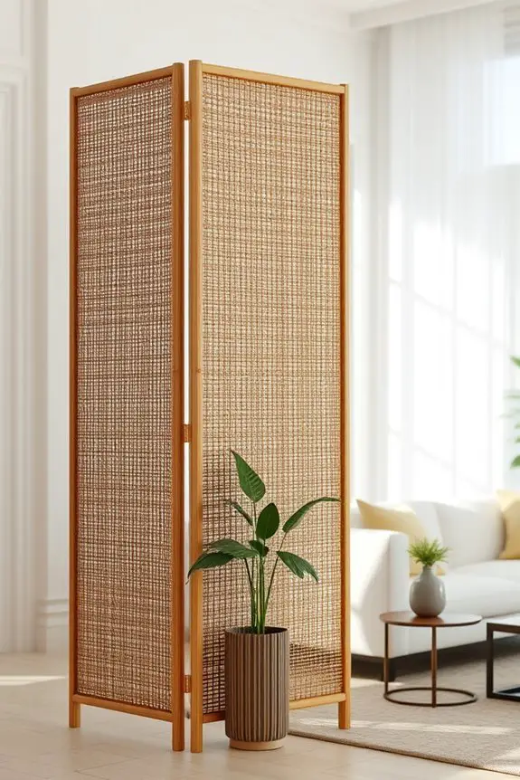 woven bamboo privacy screen