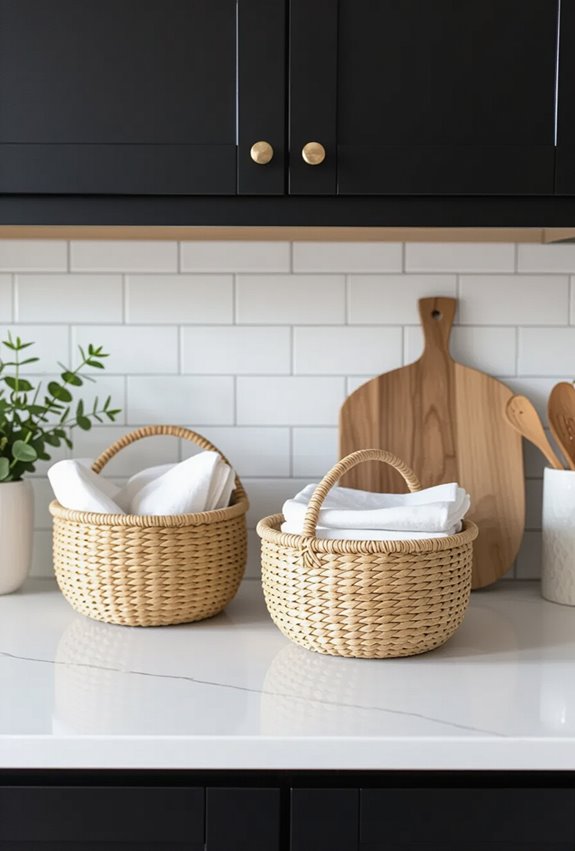 woven baskets for counters
