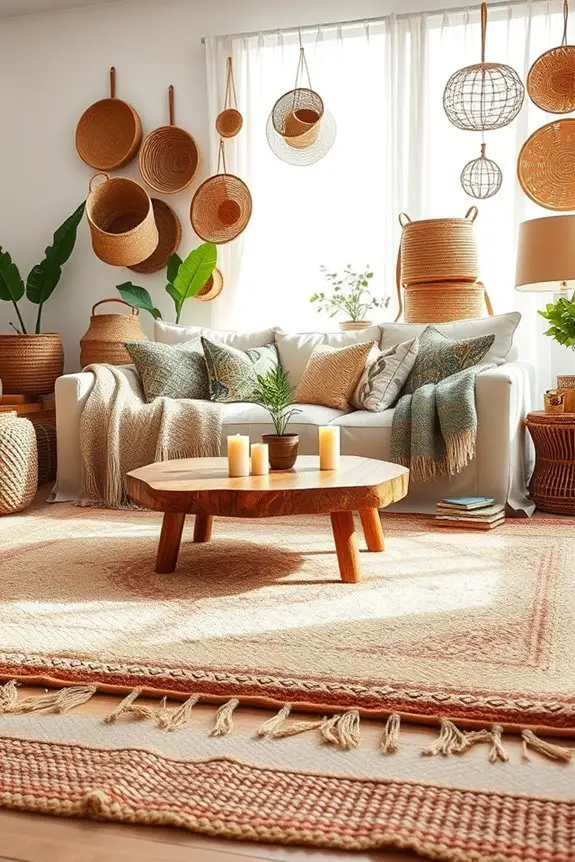 woven baskets for decor