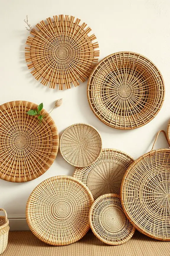 woven baskets for decor