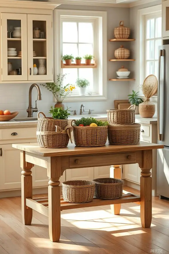 woven baskets for organization
