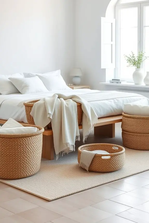 woven baskets for organization