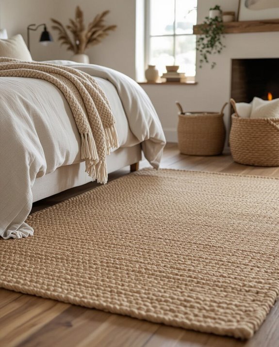 woven rugs create warmth