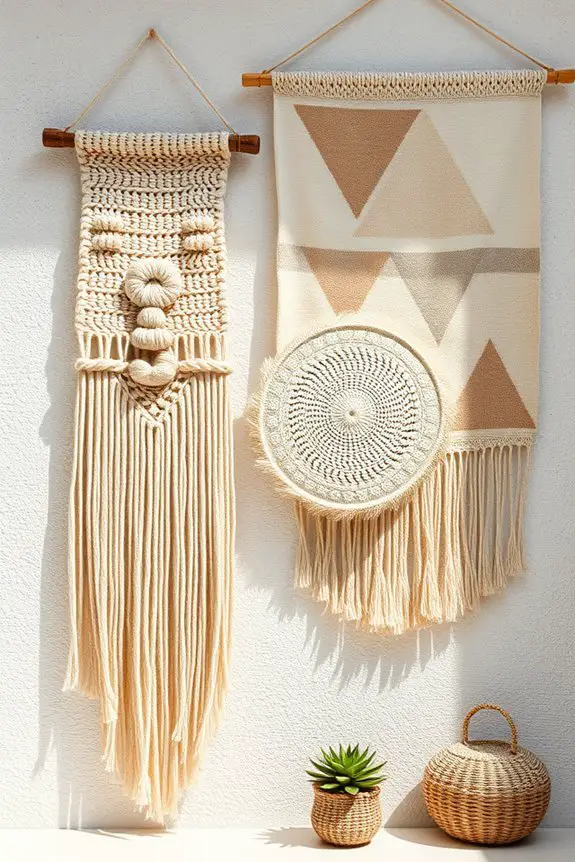 woven tapestries add charm