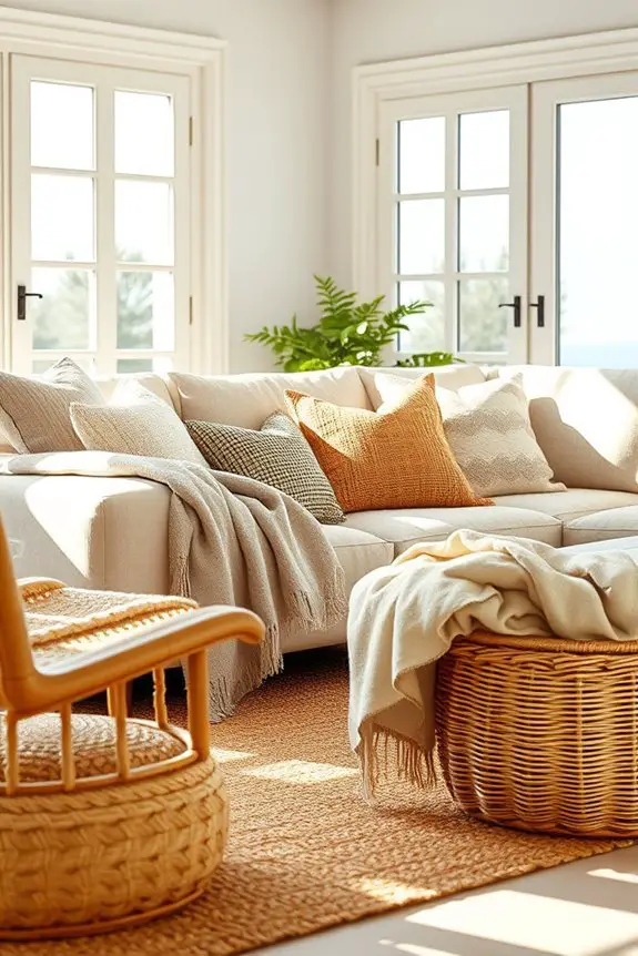 woven textiles enhance interiors