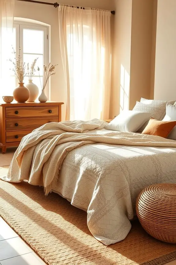 woven textiles enhance mediterranean decor