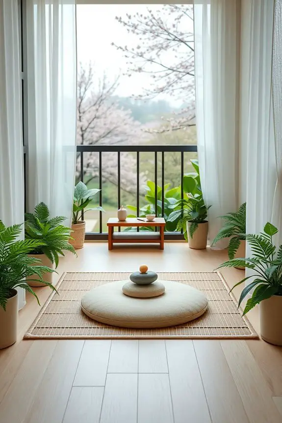 zen balcony meditation retreat
