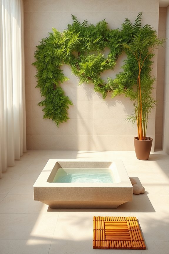 zen garden bathroom oasis