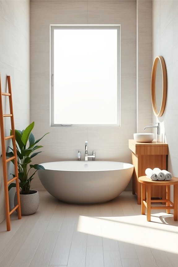 zen inspired bathroom sanctuary