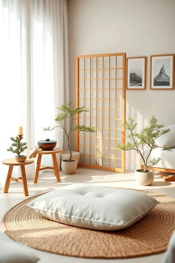 zen meditation corner setup