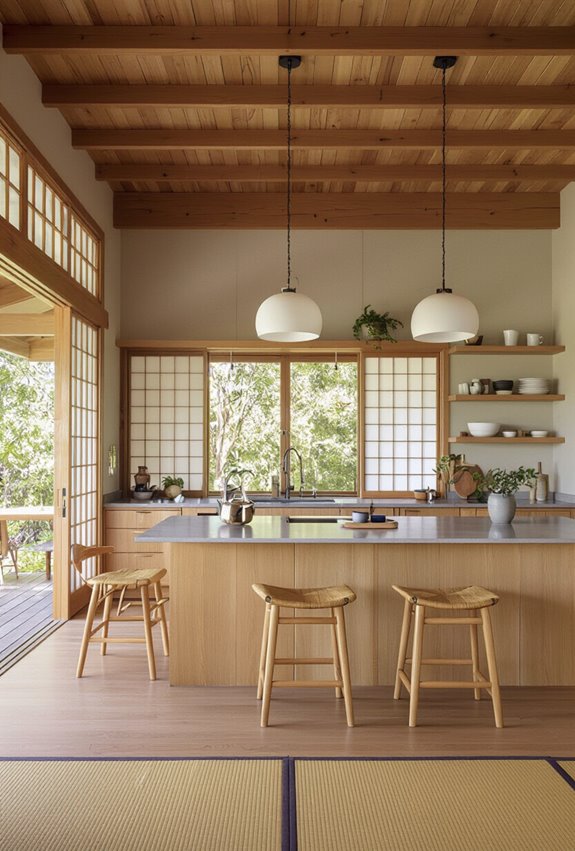 zen tatami minimalist kitchen