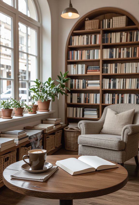 zoned quiet reading and conversation